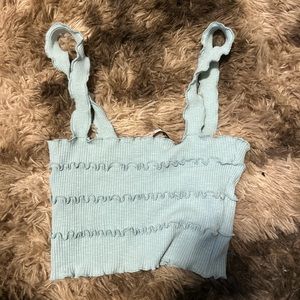 zara small ruffled top